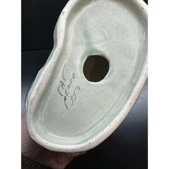 Vintage Tonala Mexico Folk Art Pottery Cat Figurine - Picture 5 of 7